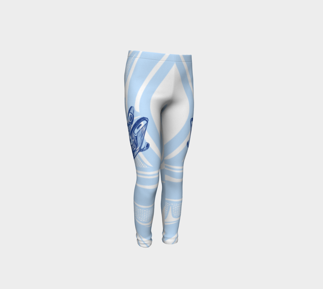 Youth Leggings - Haida Humpback Whales