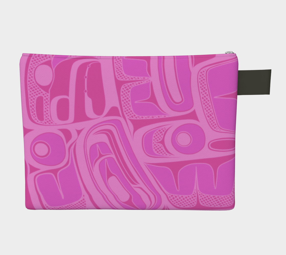 Zipper Carry all - Box Design (pink)