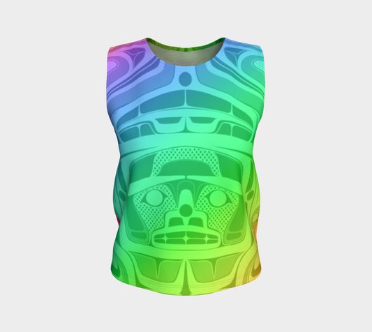 Loose tank top-  Haida box fig.60 (rainbow)