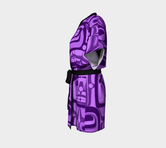Kimono Robe - Haida box fig.60 (Purple)