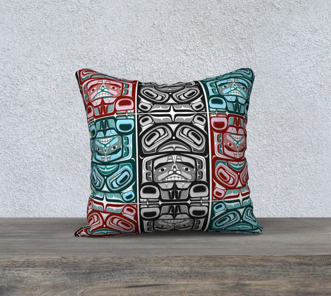 18"x18" Pillow Case -Haida Box fig.60 (all)