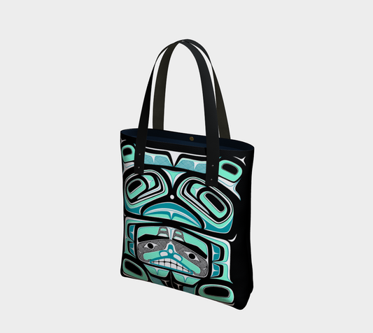 Tote Bag- Haida Box Fig.60  (teal)