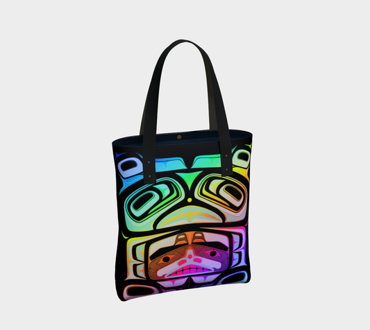 Totebag - Haida Box Fig.60 (rainbow/black)