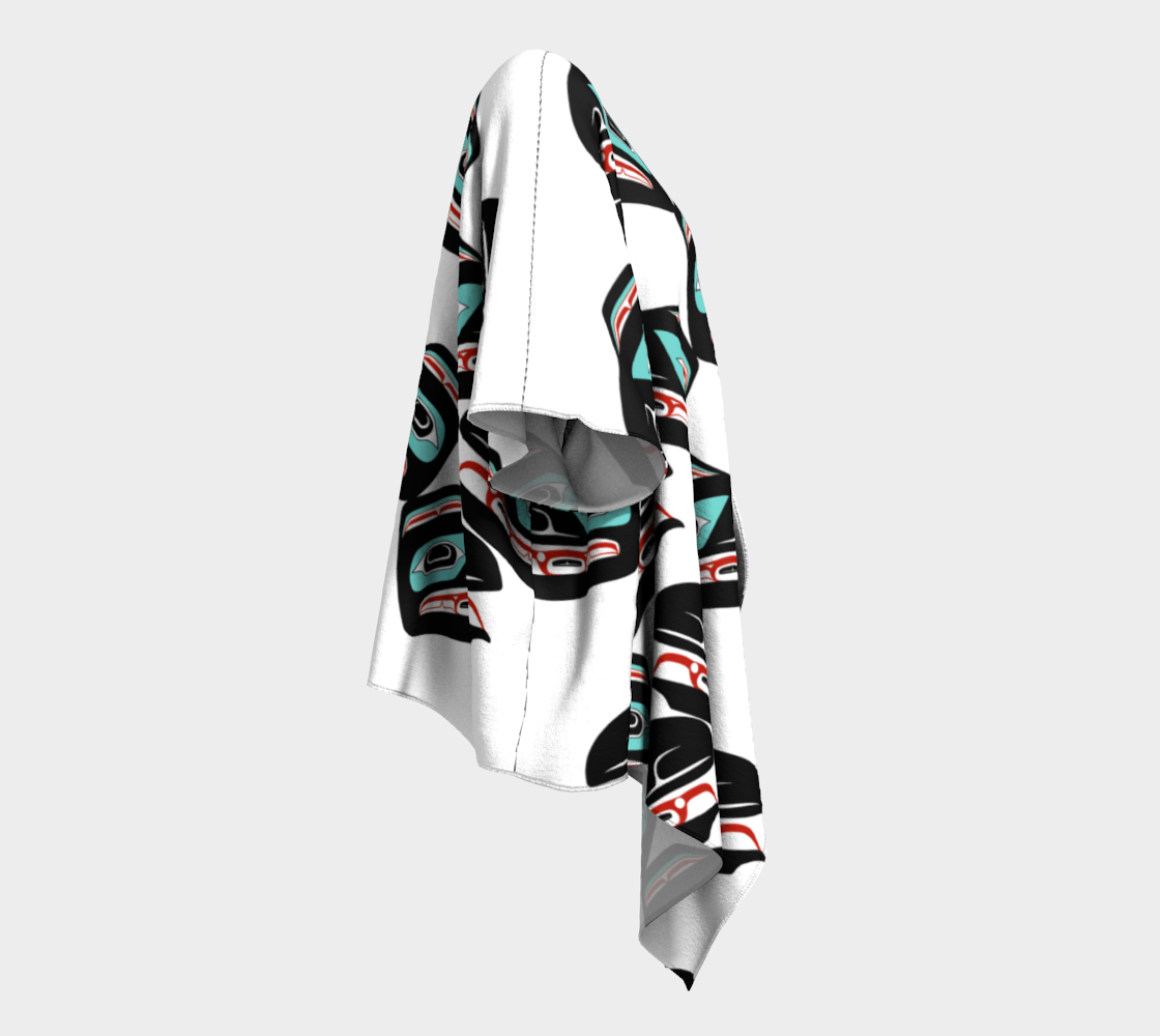 Draped Kimono - Haida Raven Head (4)