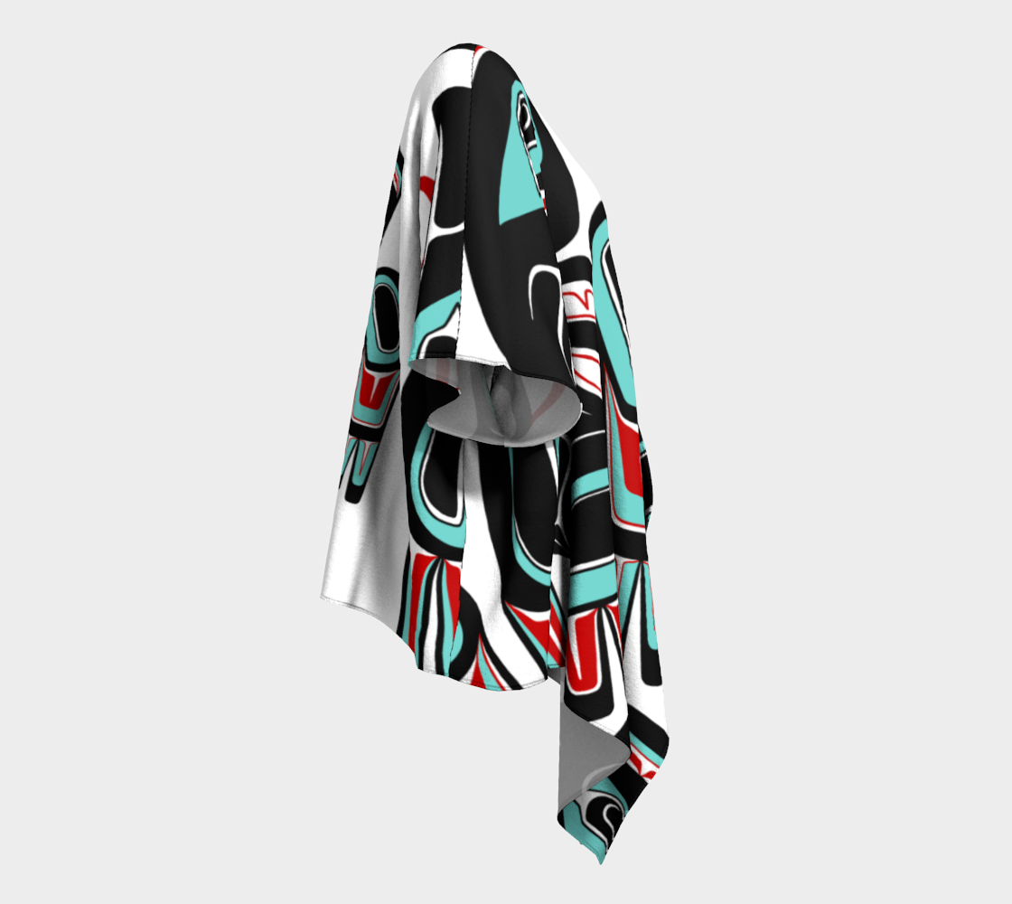 Draped Kimono - Haida Raven