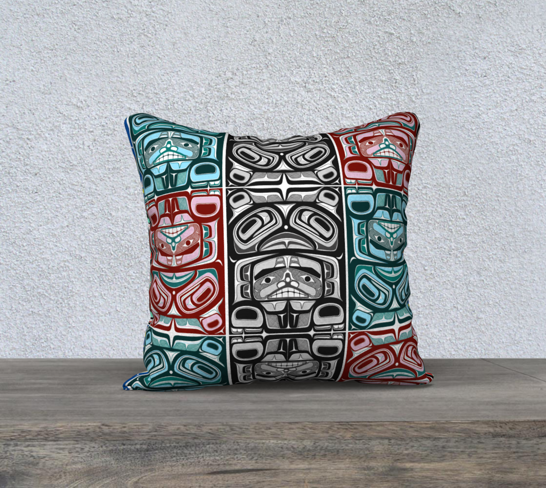 18"x18" Pillow Case -Haida Box fig.60 (all)