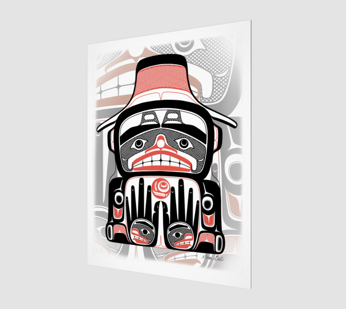 Art print -  Haida Watchmen and Salmon Egg