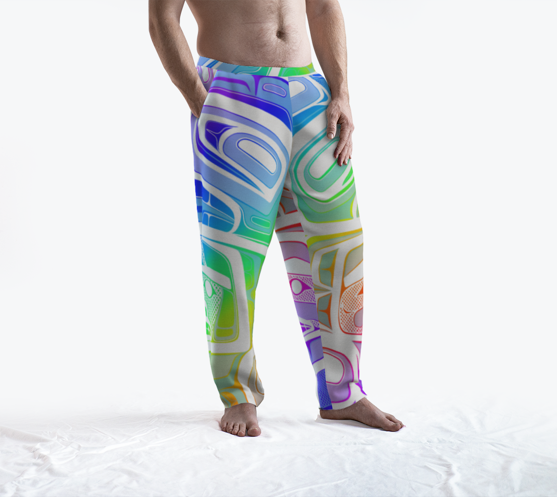 Lounge pant-  Haida box fig.60 (rainbow/white)