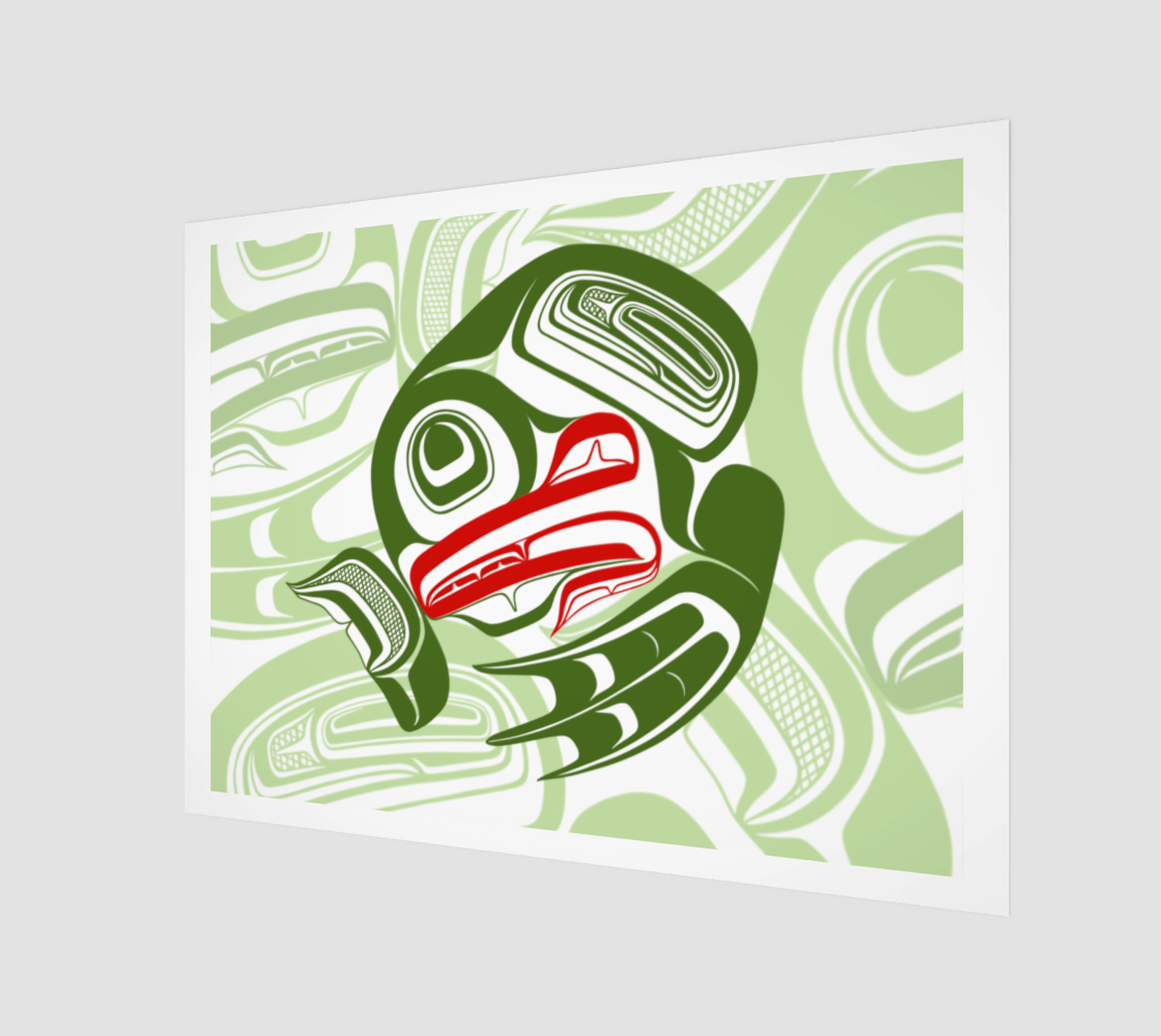 Art print-haida frog