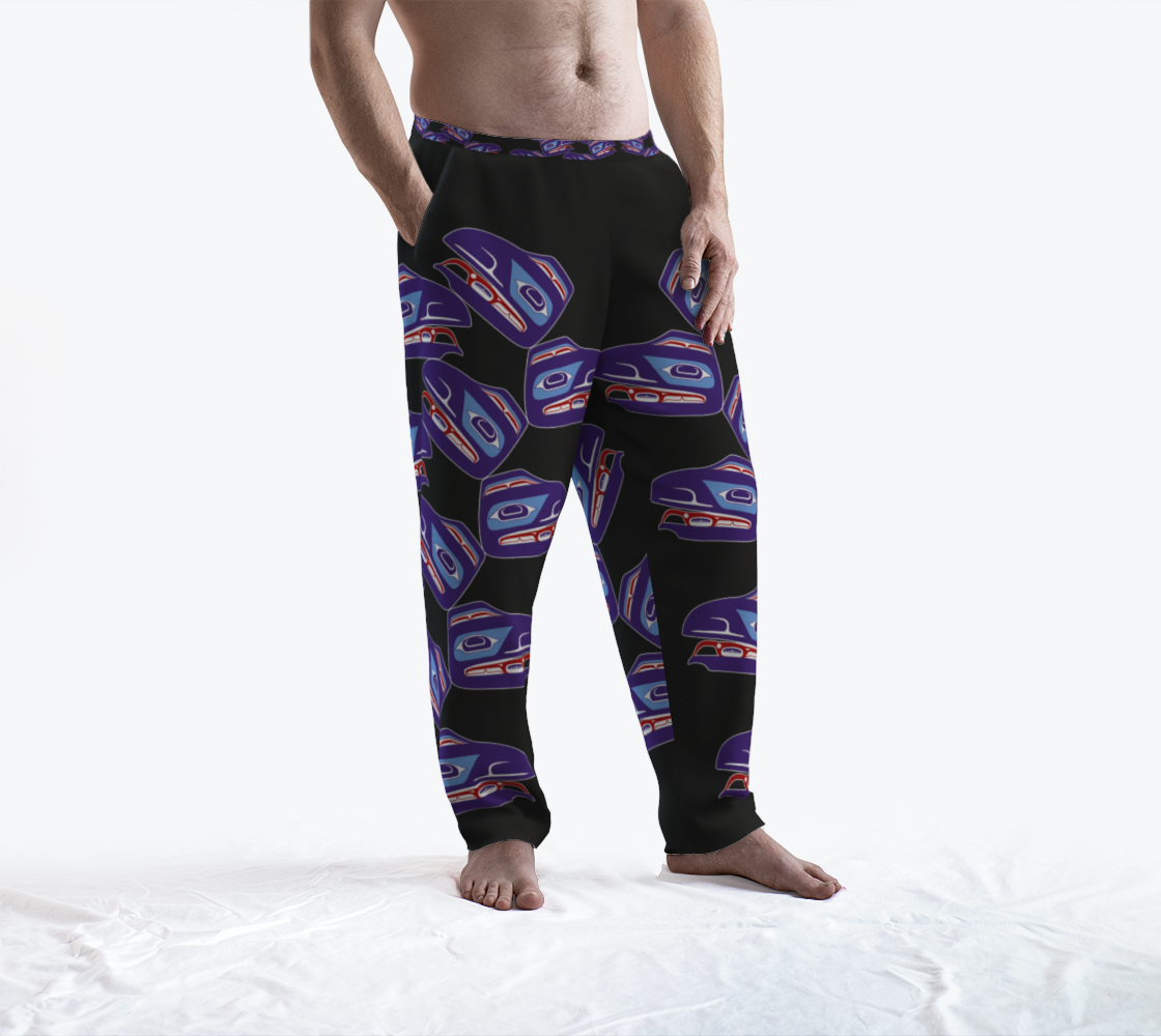 Lounge Pants - Haida Raven Head (PURPLE)