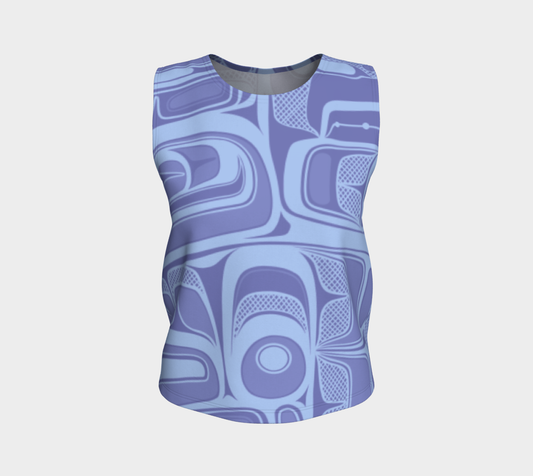 Loose Tank Top - Box Design (lavender)