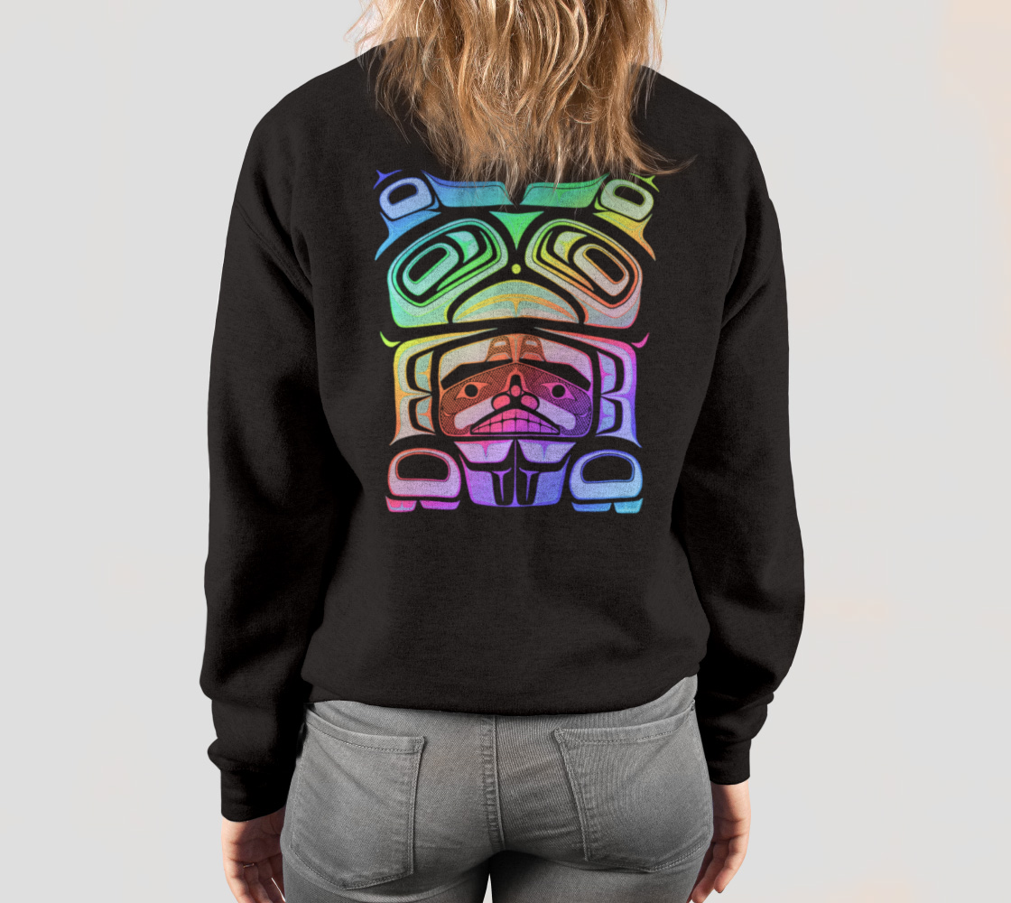 Crewneck sweatshirt -Haida box fig.60 (rainbow)