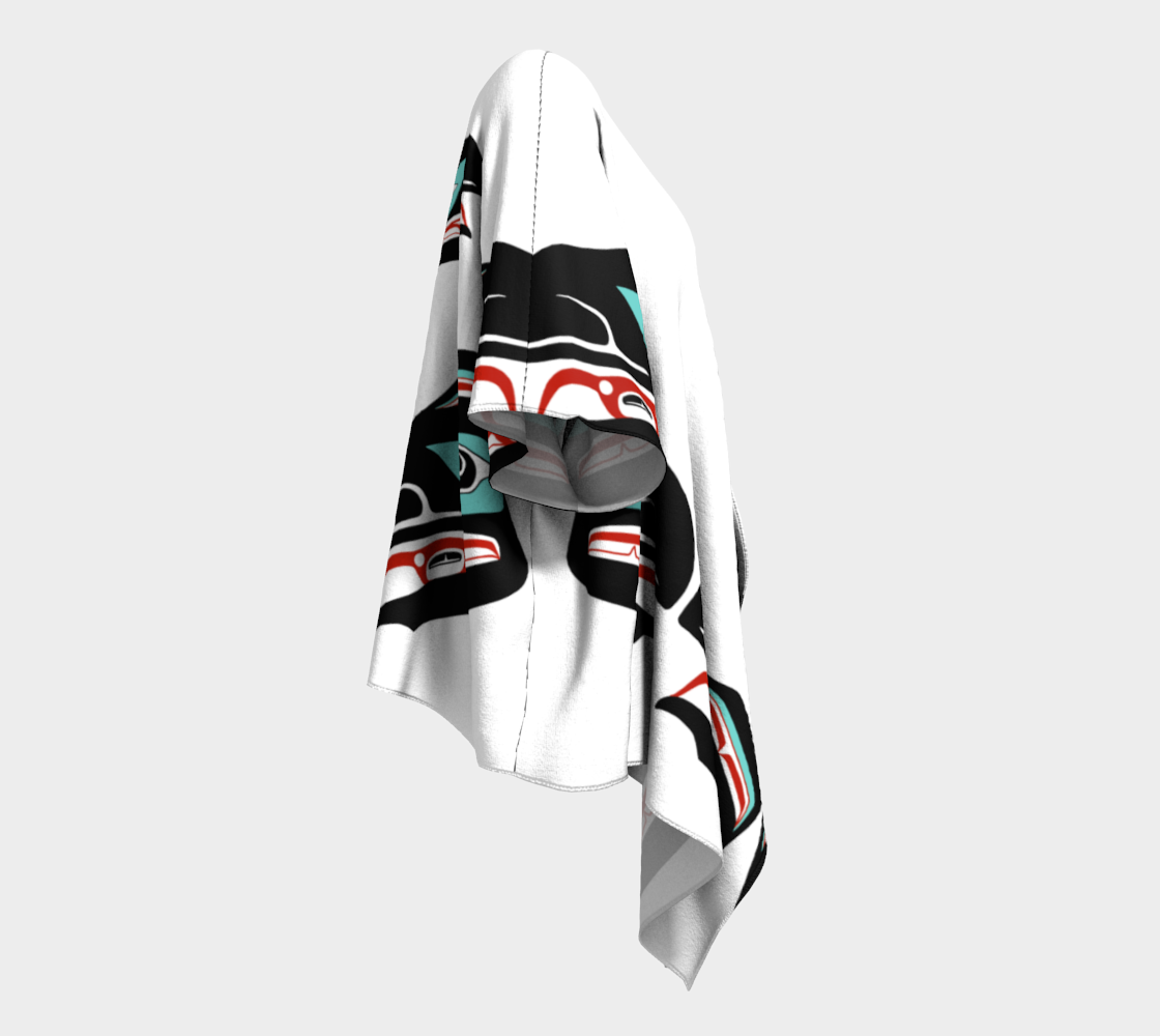 Draped Kimono - Haida Raven Head