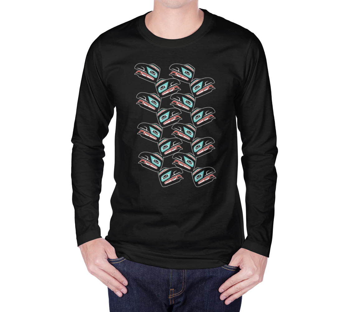 Long Sleeve Tee - Haida Raven (multifront)