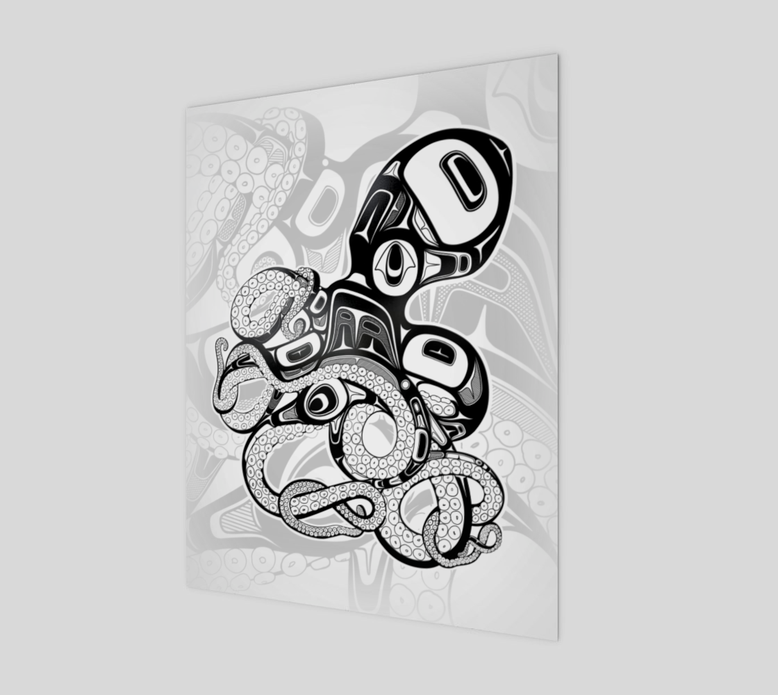 (11" x 14") Poster Print - Haida octopus