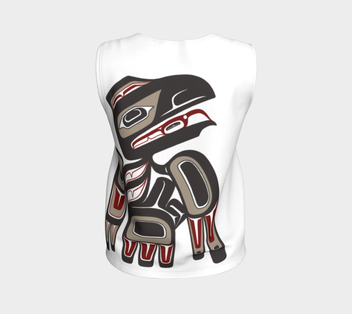 Loose Tank Top - Haida Raven (BROWN)