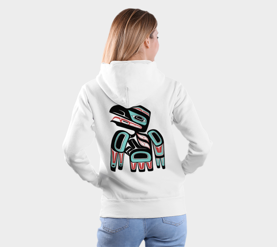 Pullover Hoodie (unisex) - Haida Raven (front/back)