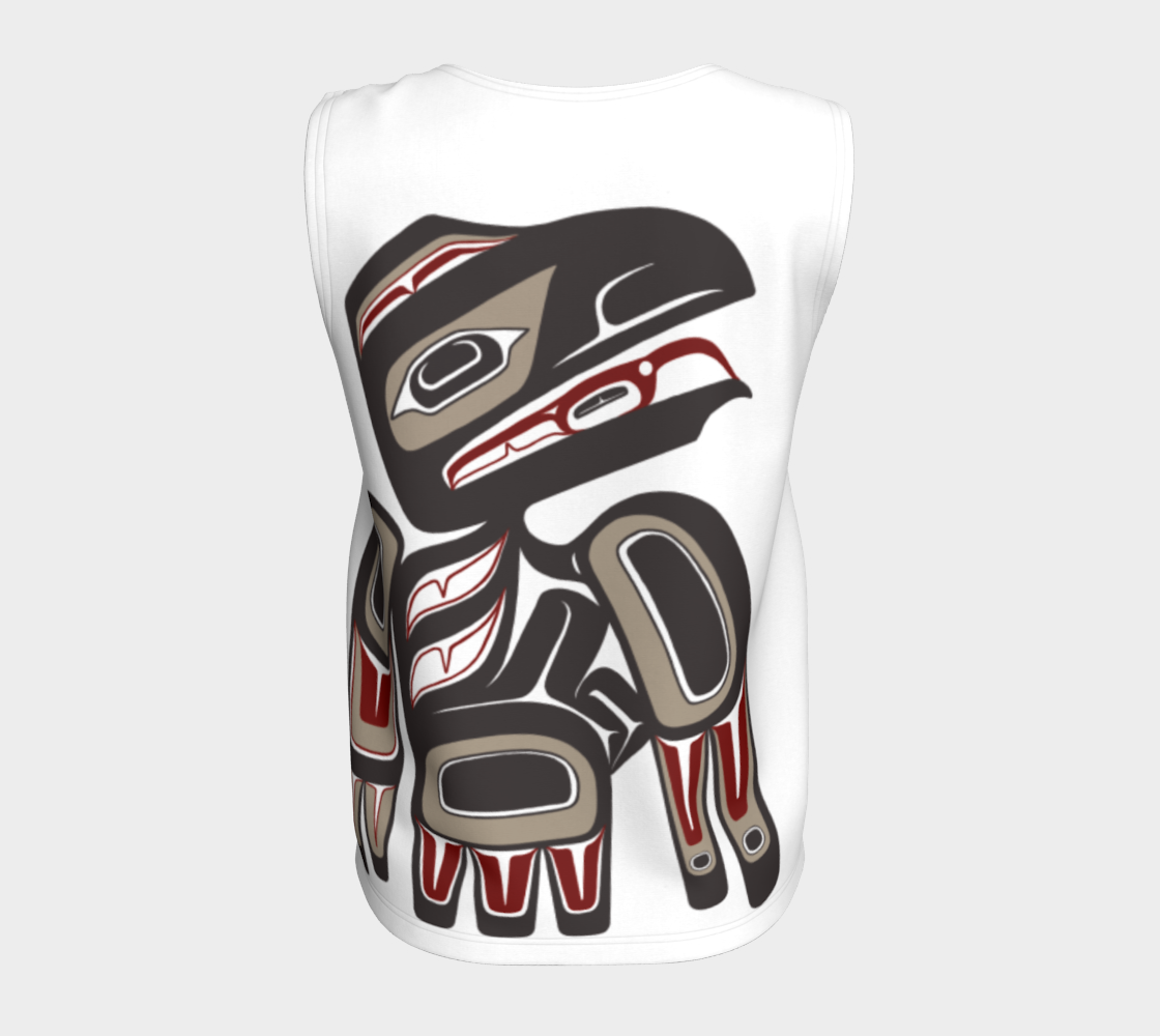 Loose Tank Top - Haida Raven (BROWN)