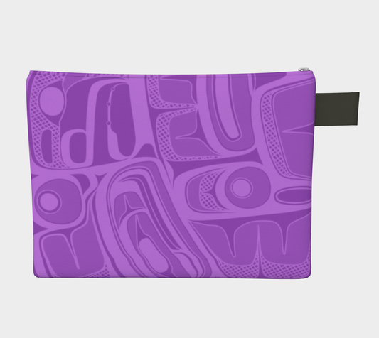 Zipper Carry all - Haida Box Design (purple)