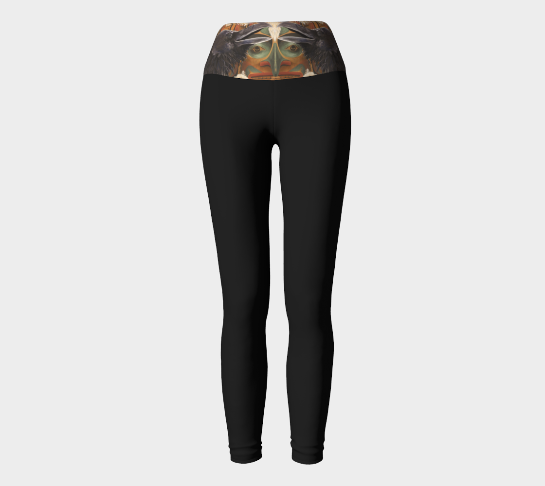 Yoga Leggings - Raven and Haida Mask