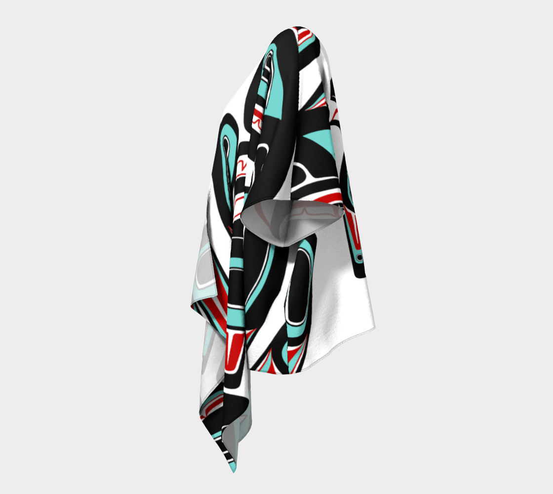 Draped Kimono - Haida Raven