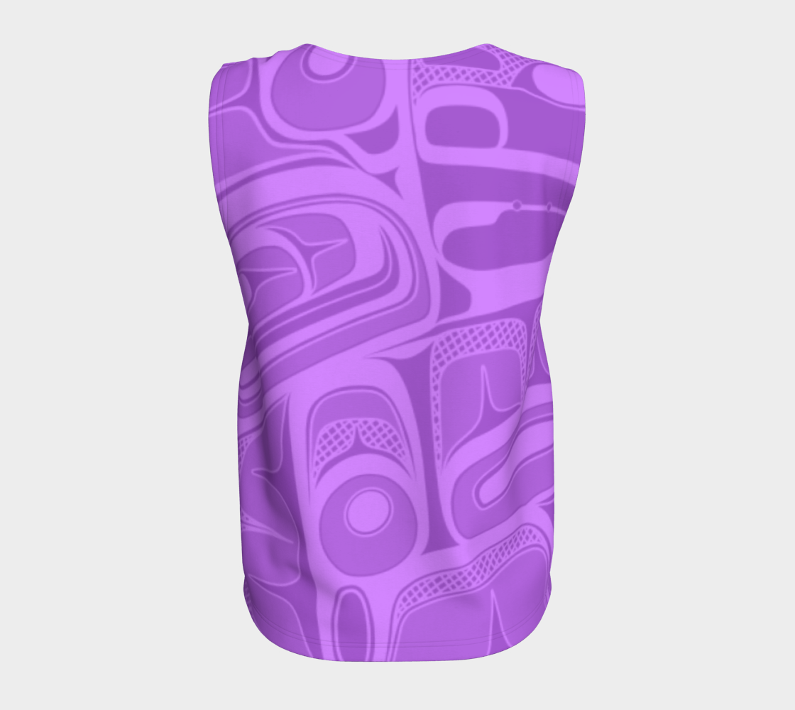 Loose Tank Top - Box Design (lilac)