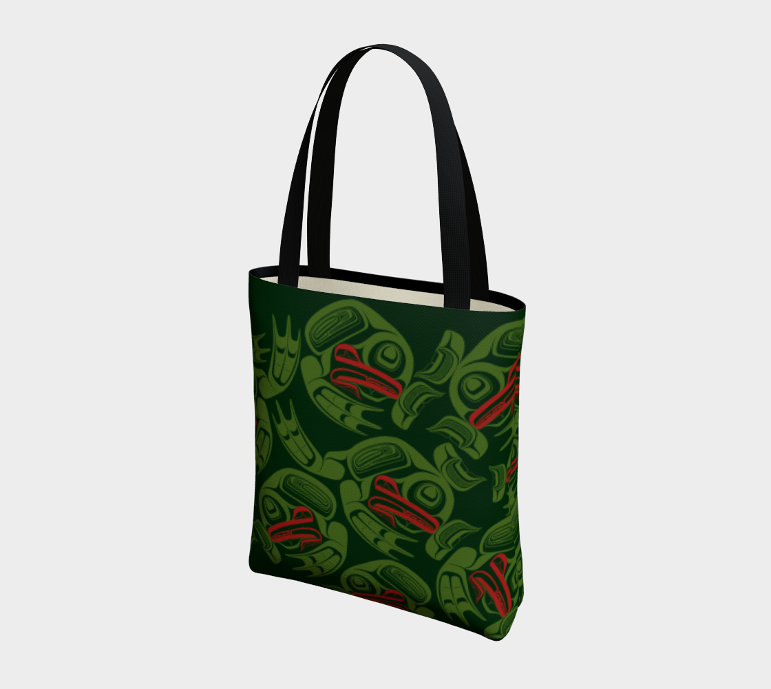 Tote Bag - Haida Frog Army (green)