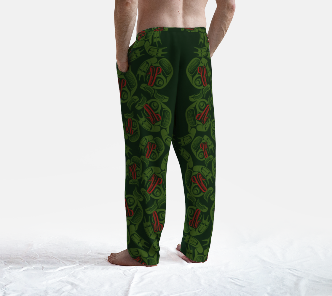 Lounge Pants - Haida Frog Army (green)