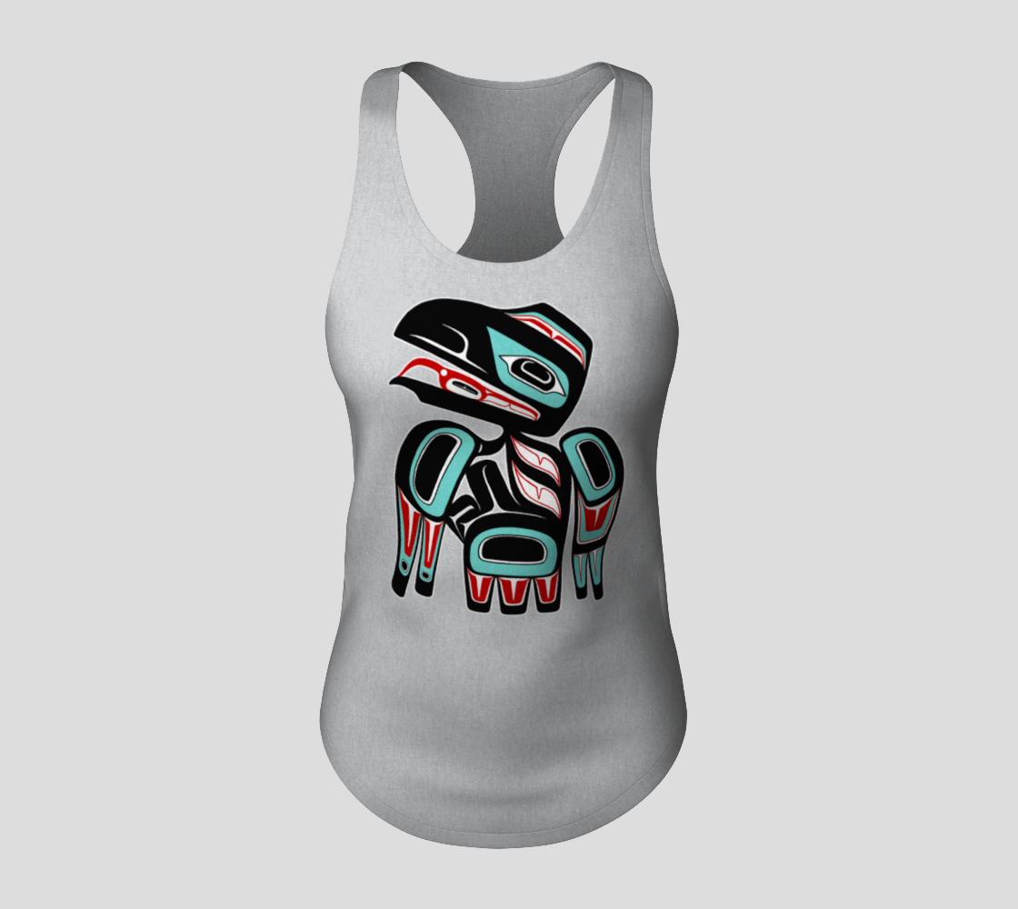 Racerback Tank Top - Haida Raven