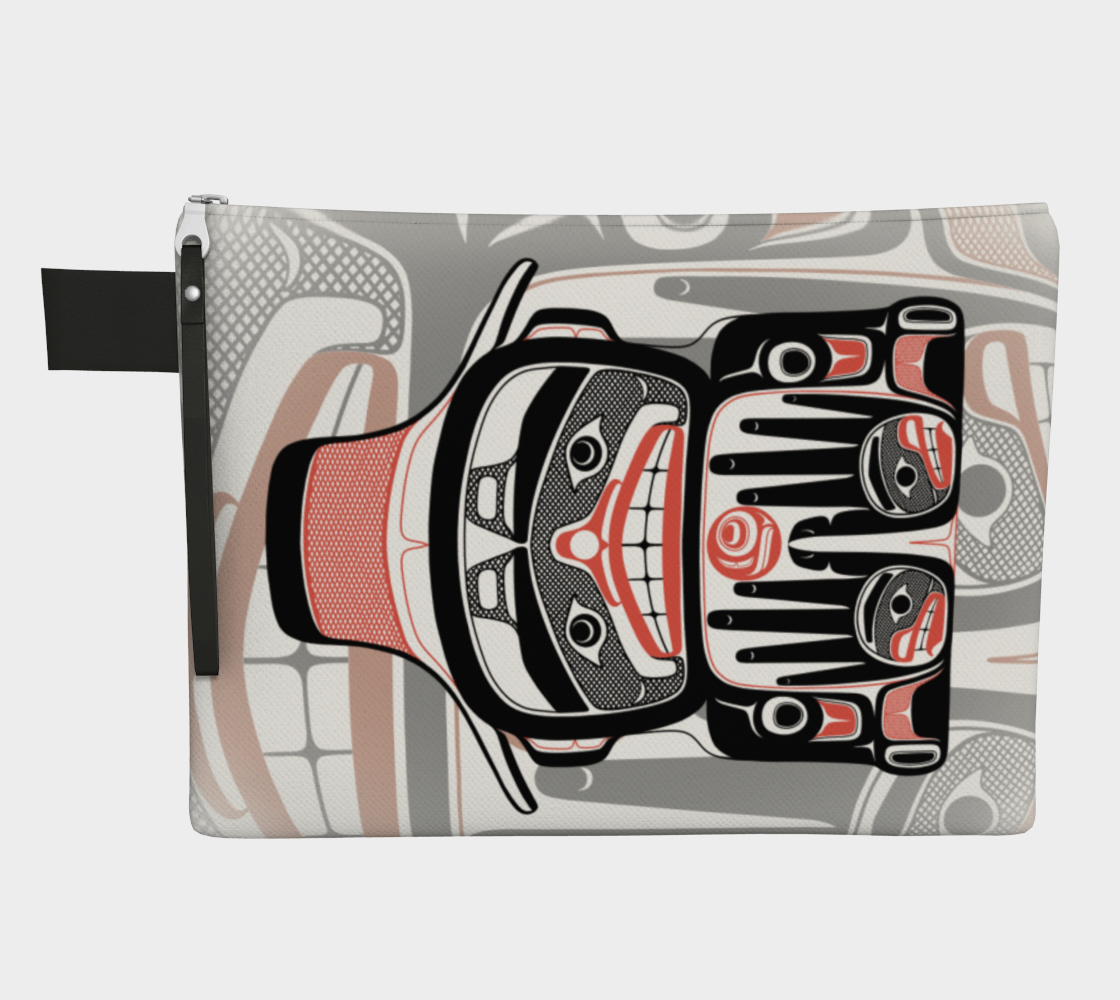 Zipper carry all - Haida Watchmen and Salmon egg