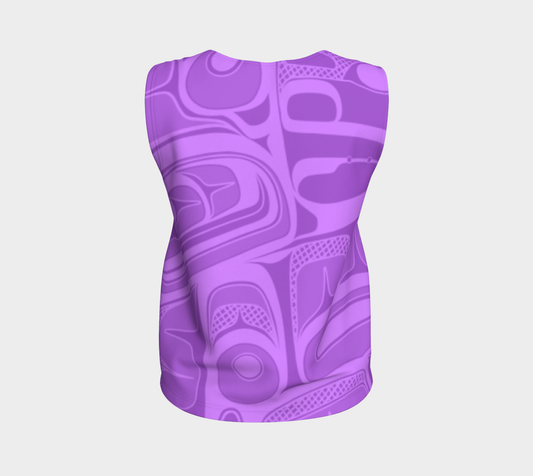 Loose Tank Top - Box Design (lilac)