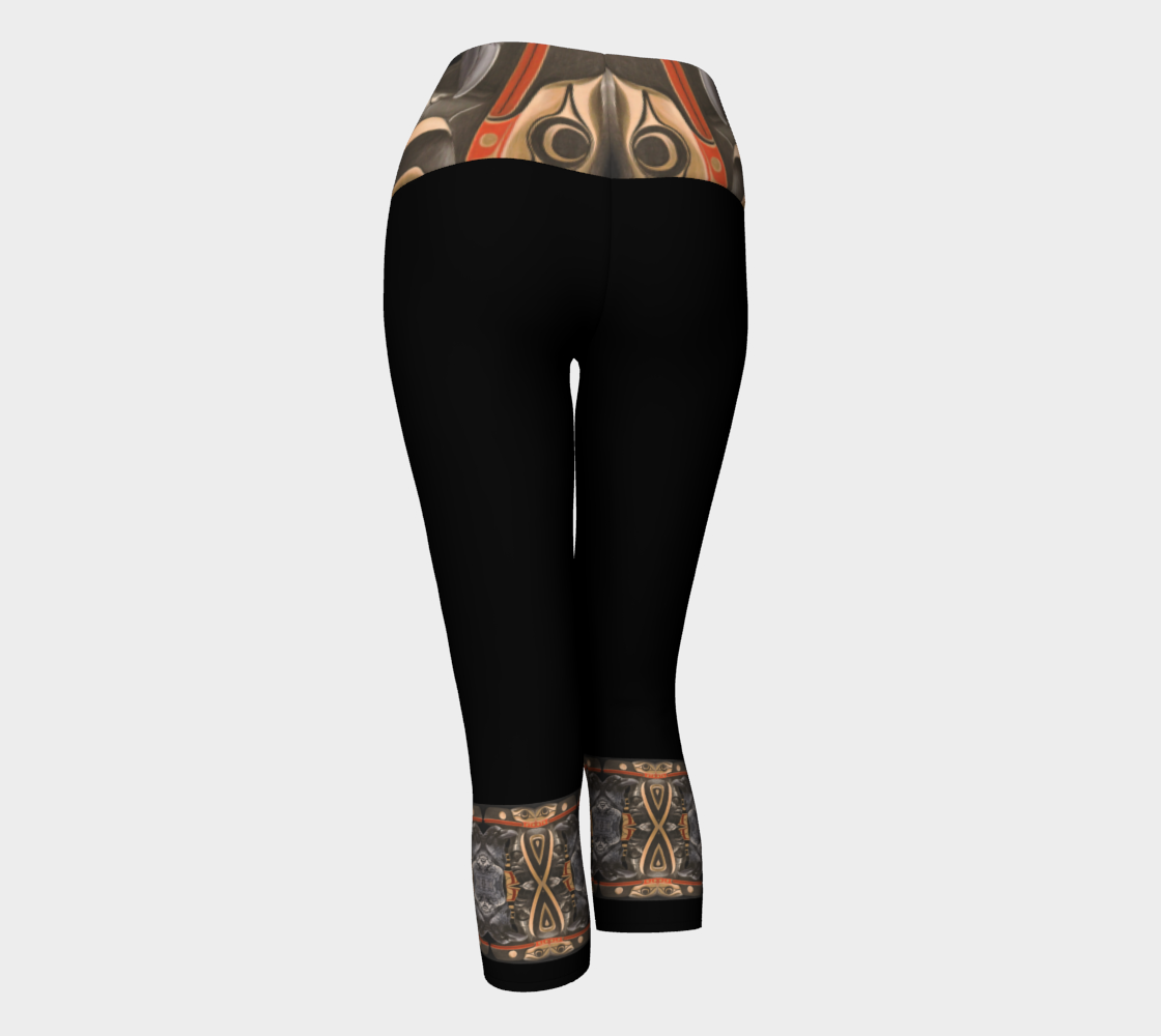 Yoga Capris - Haida Raven/Hart