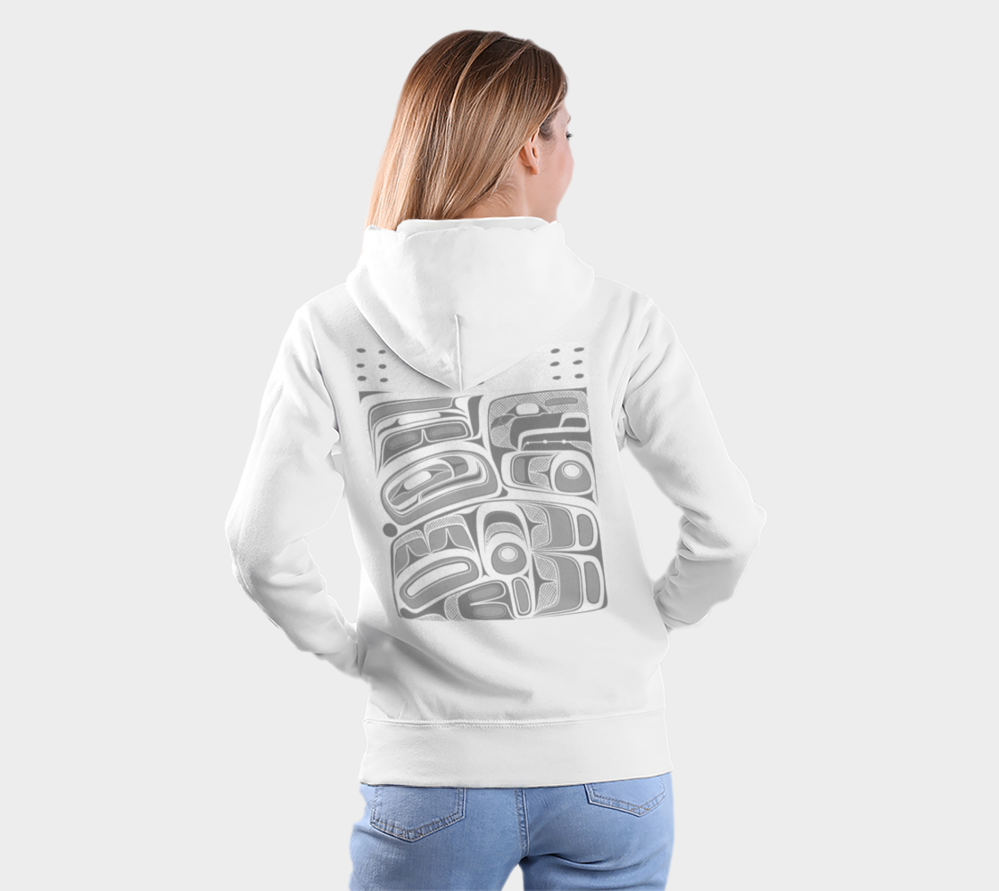 Hoodie - Box Design ( white)