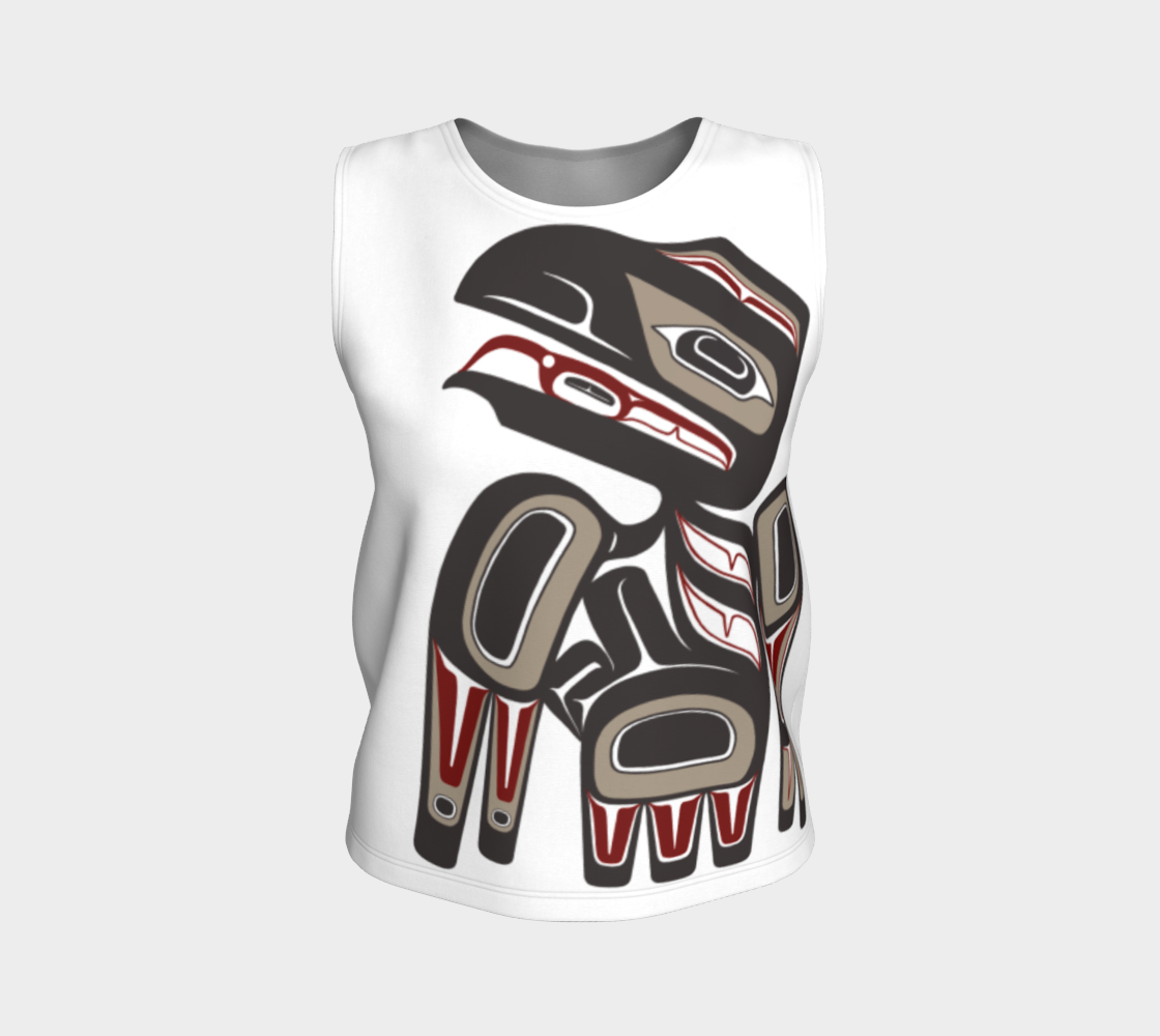 Loose Tank Top - Haida Raven (BROWN)