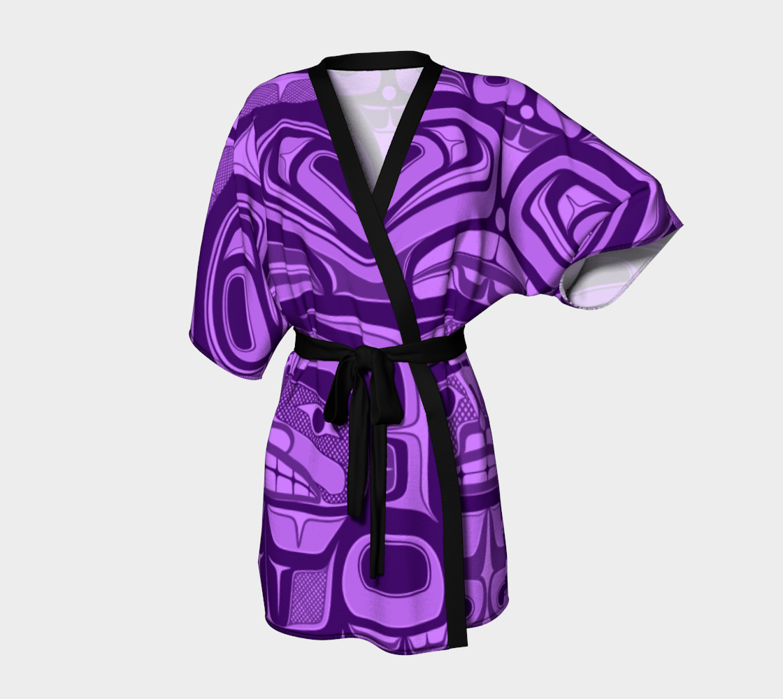 Kimono Robe - Haida box fig.60 (Purple)