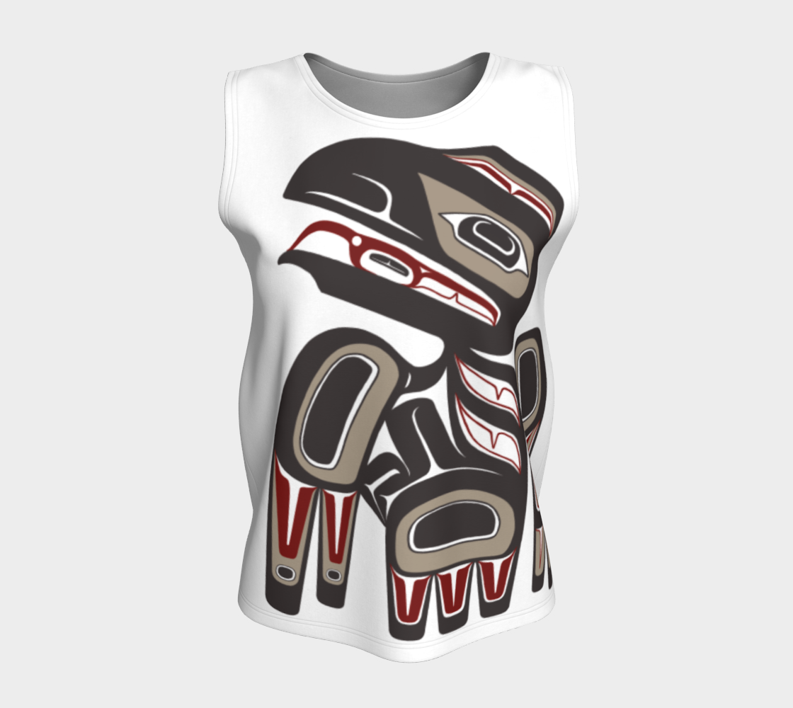 Loose Tank Top - Haida Raven (BROWN)