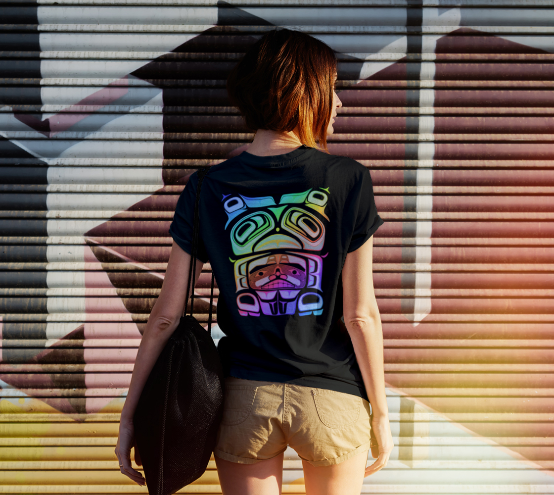 Tee (unisex)-Haida Box fig.60(rainbow)