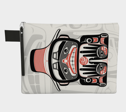 Zipper carry all - Haida Watchmen and Salmon egg