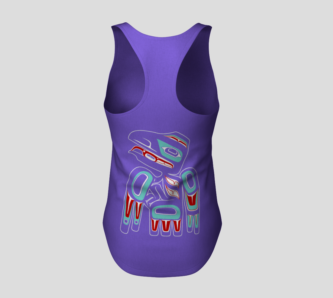 Racerback Tank Top - Haida Raven (multifront)