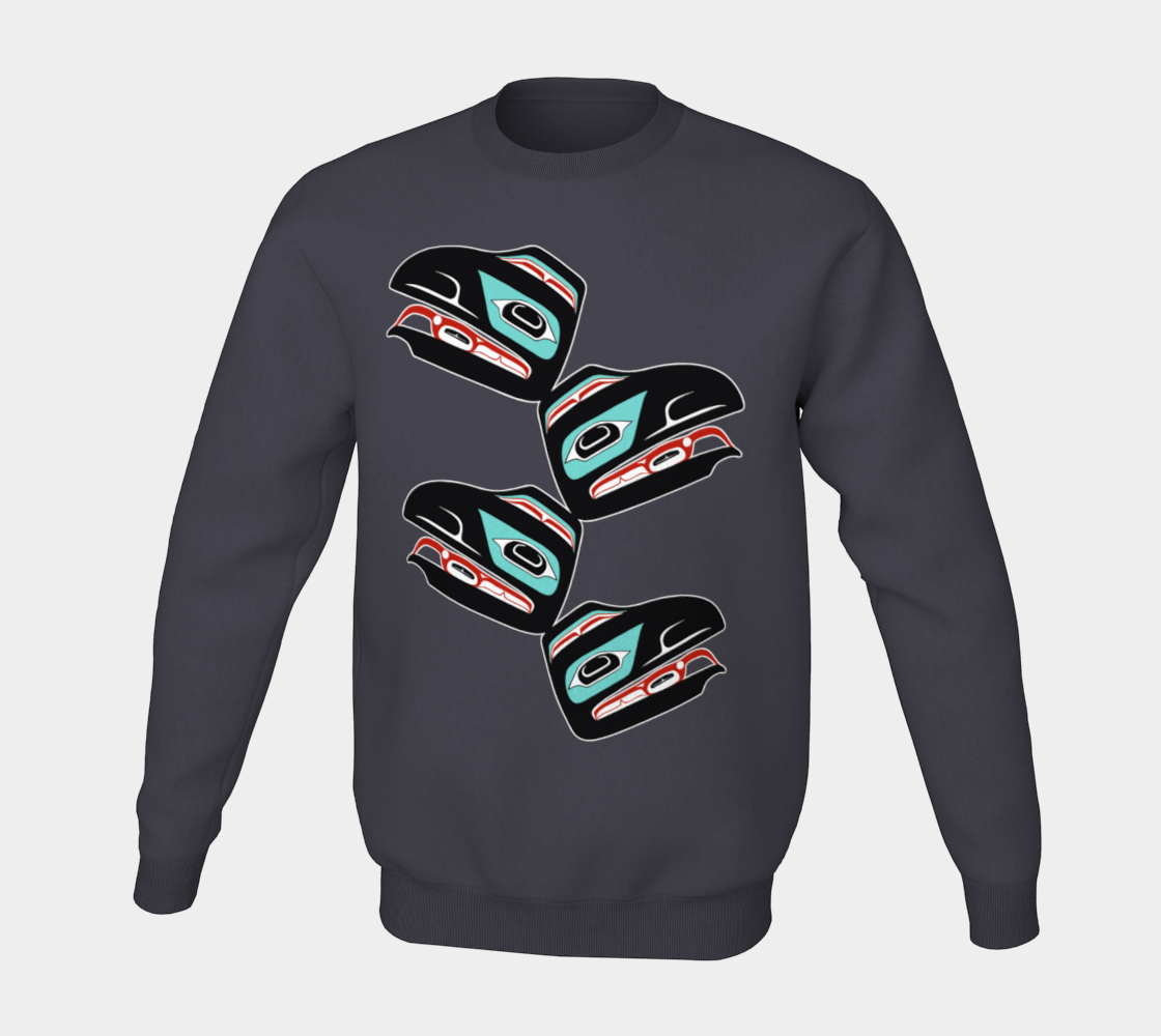 Crewneck Sweatshirt - Haida Raven (front/back)