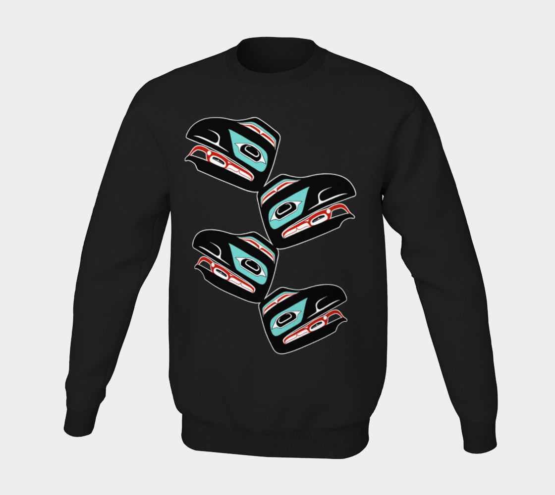 Crewneck Sweatshirt - Haida Raven (front/back)