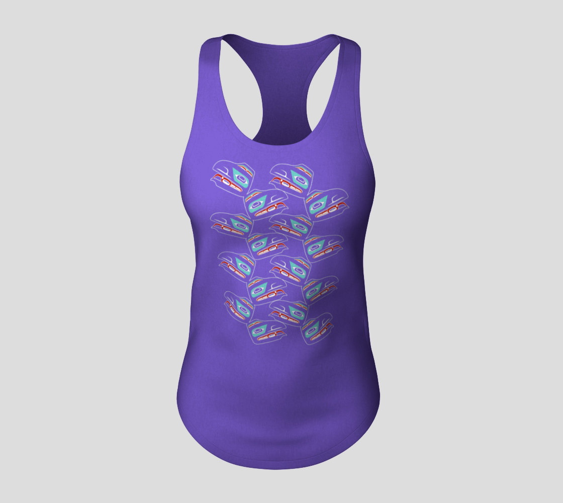 Racerback Tank Top - Haida Raven (multifront)