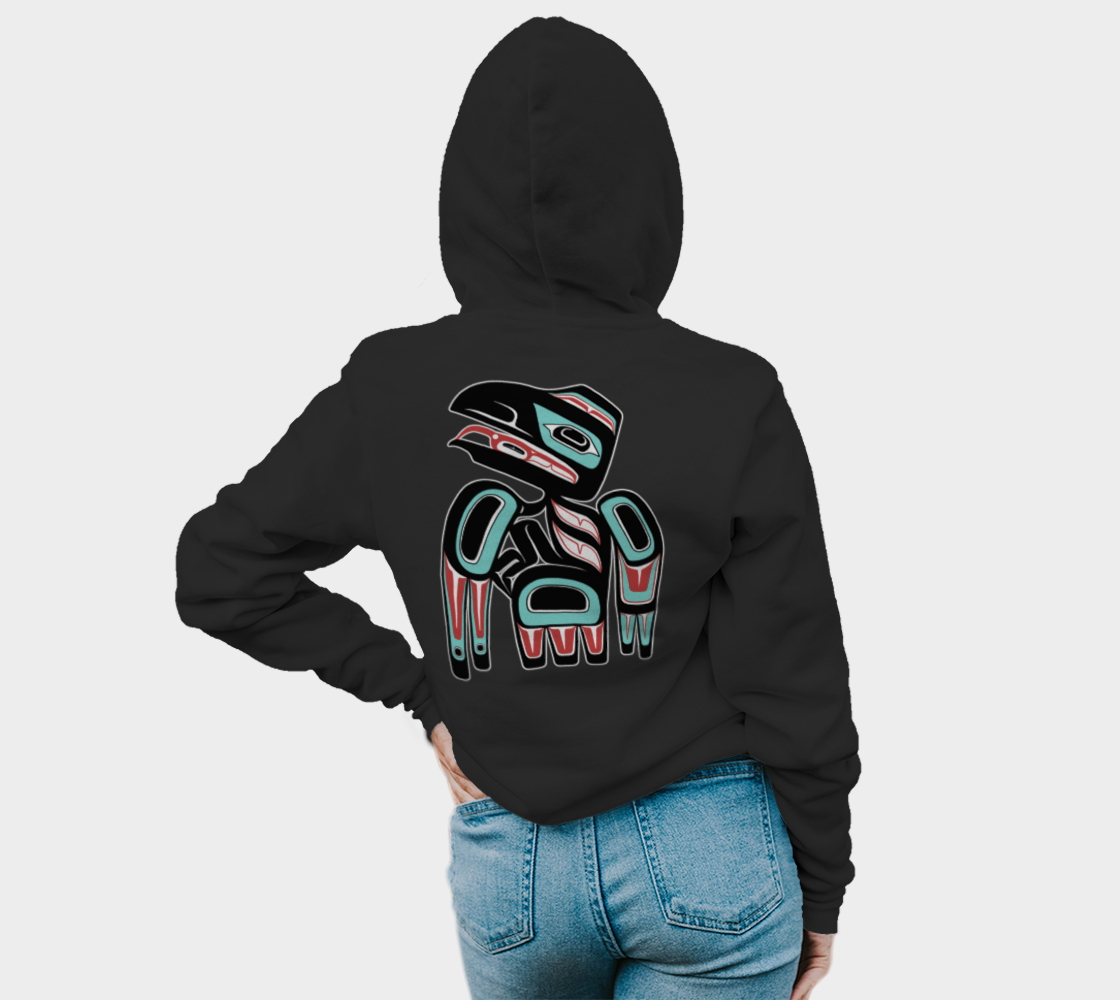 Pullover Hoodie (unisex) - Haida Raven (front/back)