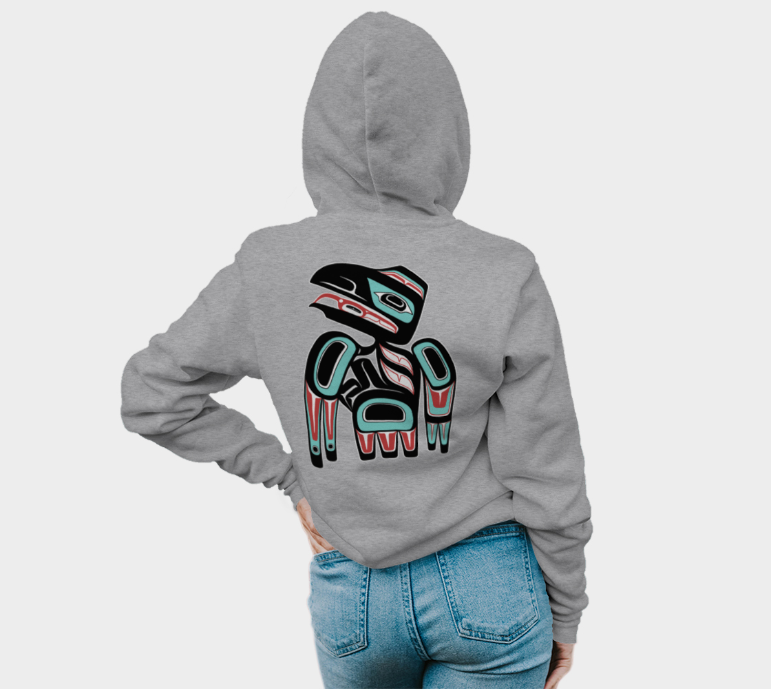 Pullover Hoodie (unisex) - Haida Raven (front/back)