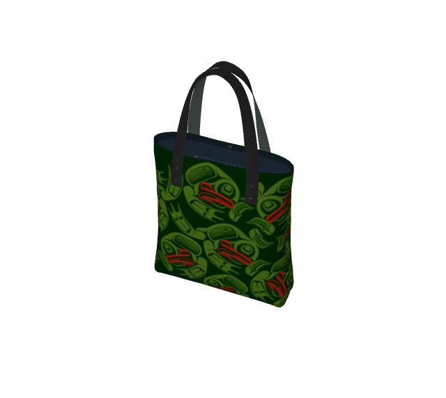 Tote Bag - Haida Frog Army (green)