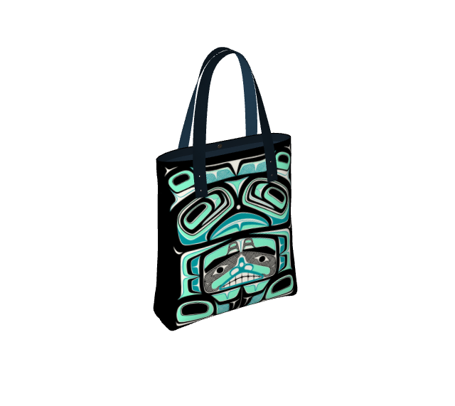 Tote Bag- Haida Box Fig.60  (teal)