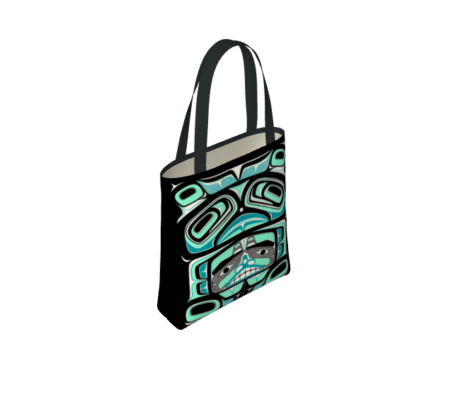 Tote Bag- Haida Box Fig.60  (teal)